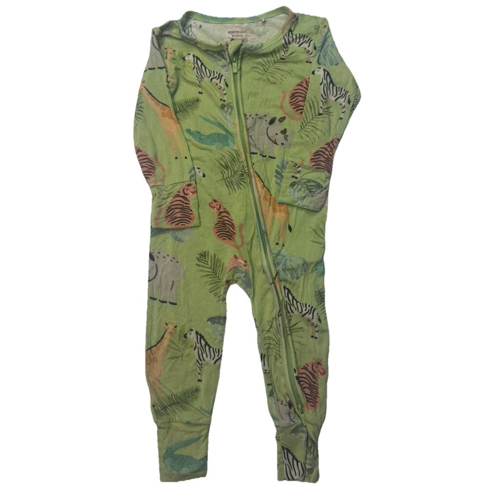 Posh Peanut Bamboo Zip Sleeper 18-24M Safari Jungle Animals Pajamas